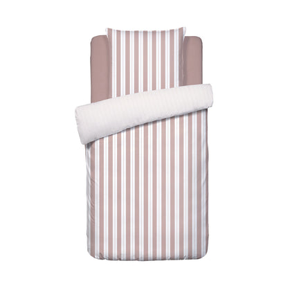 Duvet cover + pillowcase(s) cotton satin - Noémie Old pink