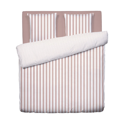 Duvet cover + pillowcase(s) cotton satin - Noémie Old pink