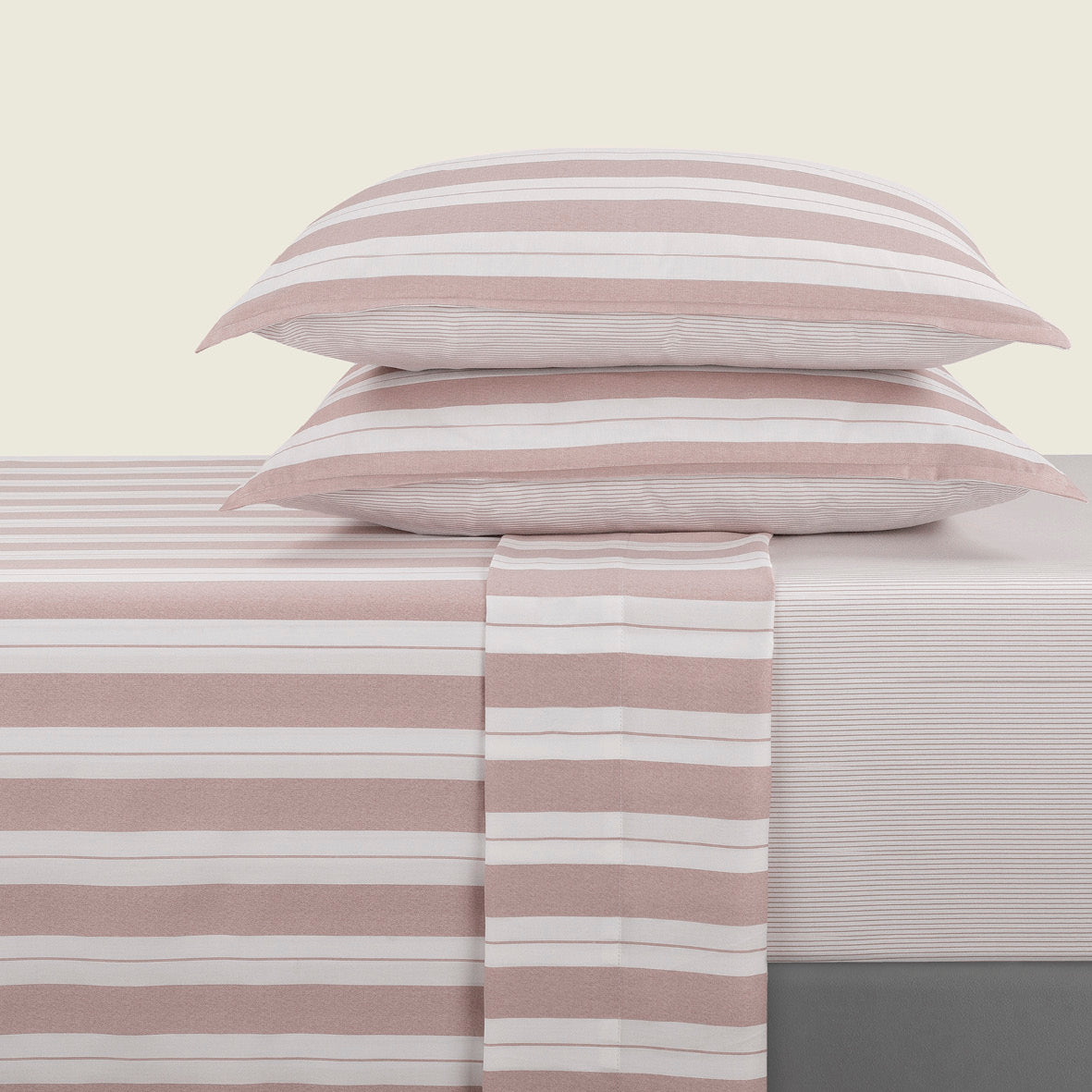Sheet set cotton satin - Noémie Old pink