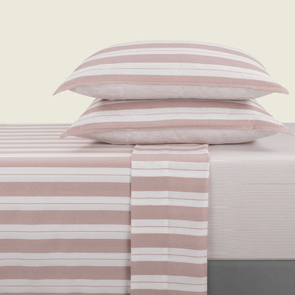 Sheet set cotton satin - Noémie Old pink