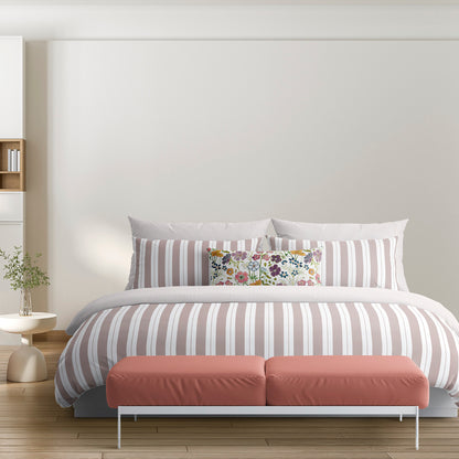 Taie(s) d'oreiller satin de coton - Noémie Vieux rose