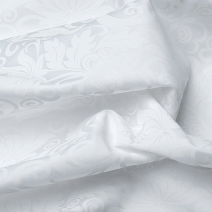Duvet cover + pillowcase cotton satin - Fleur enchantée White