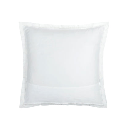 Taie(s) d'oreiller satin de coton - Fleur enchantée Blanc