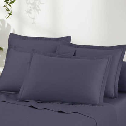 Sheet set cotton satin - Uni 1 baratta Blue 06