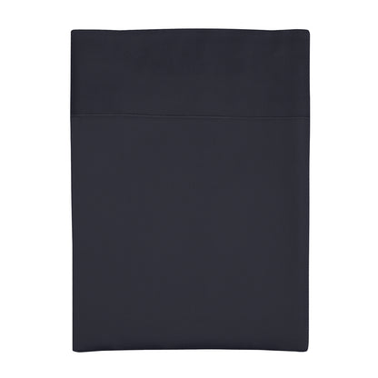 Flat sheet cotton satin - Uni 1 baratta Blue 11