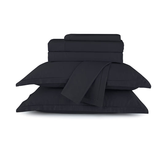 Sheet set cotton satin - Uni 1 baratta Blue 11