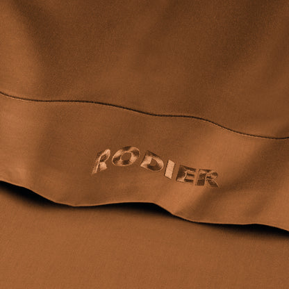 Flat sheet cotton satin - Uni 1 baratta Brown 01