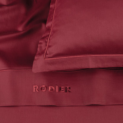 Pillowcase cotton satin - Uni 1 baratta Burgundy 01