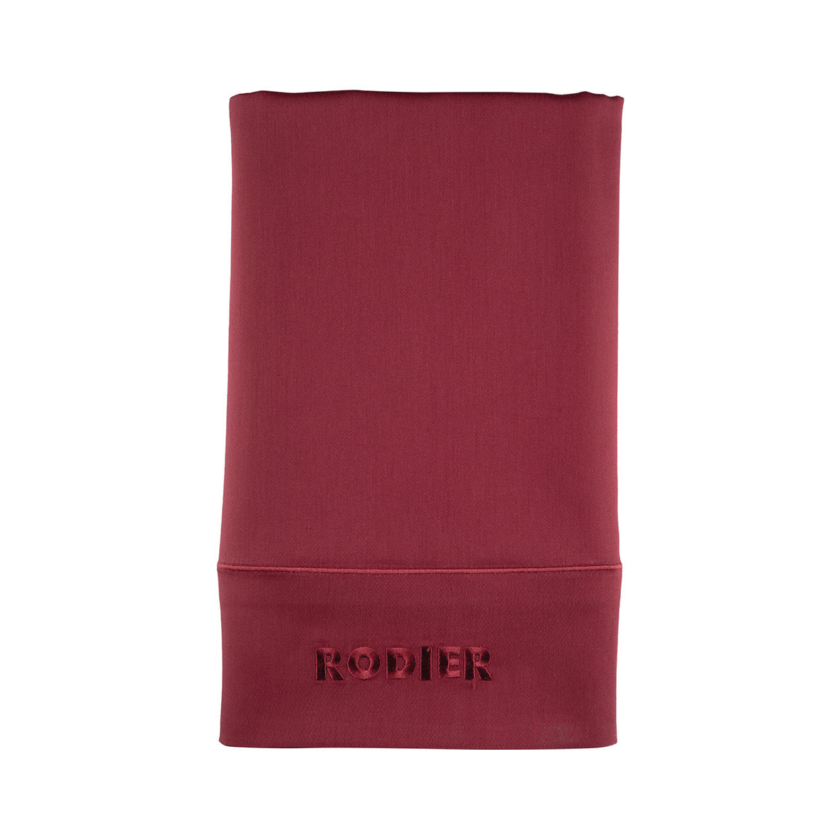 Flat sheet cotton satin - Uni 1 baratta Burgundy 01