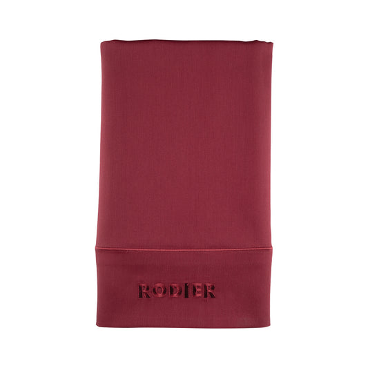 Flat sheet cotton satin - Uni 1 baratta Burgundy 01