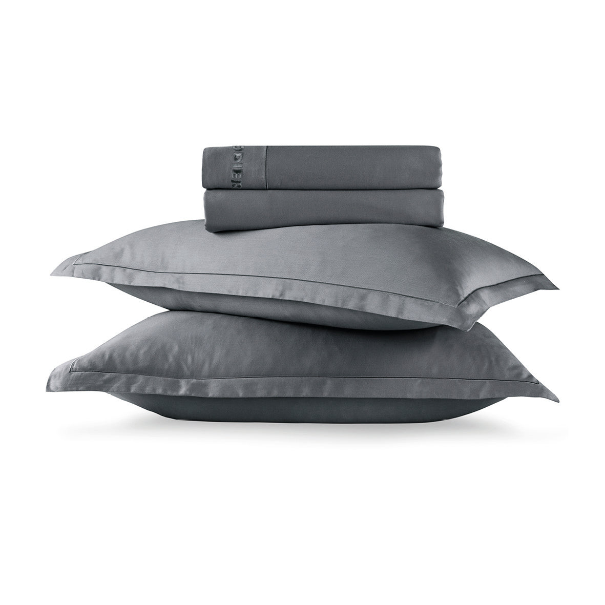 Sheet set cotton satin - Uni 1 baratta Grey 02
