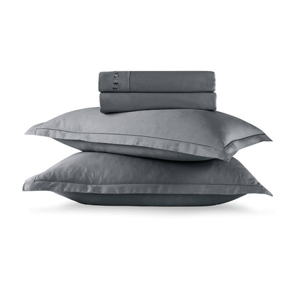 Sheet set cotton satin - Uni 1 baratta Grey 02