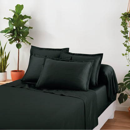 Sheet set cotton satin - Uni 1 baratta Grey 03