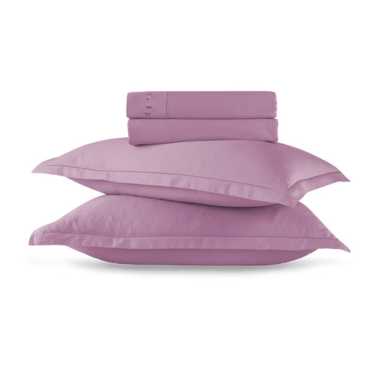 Sheet set cotton satin - Uni 1 baratta Pink 03