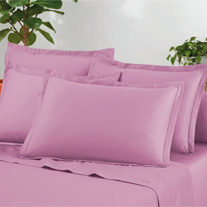 Sheet set cotton satin - Uni 1 baratta Pink 03