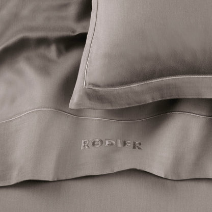 Pillowcase cotton satin - Uni 1 baratta Taupe 01
