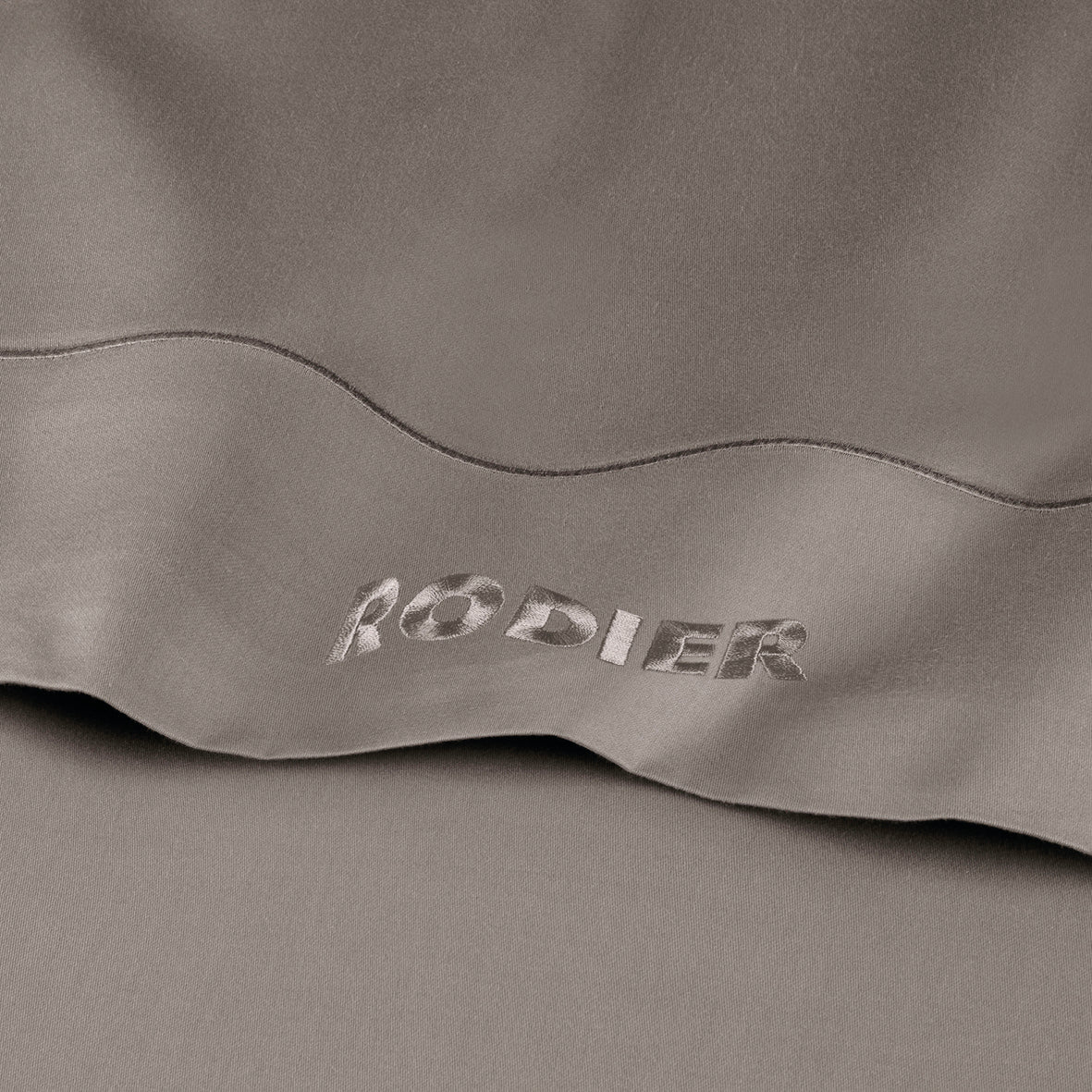 Flat sheet cotton satin - Uni 1 baratta Taupe 01