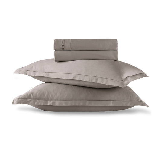 Sheet set cotton satin - Uni 1 baratta Taupe 01