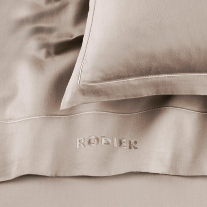 Pillowcase cotton satin - Uni 1 baratta Taupe 05