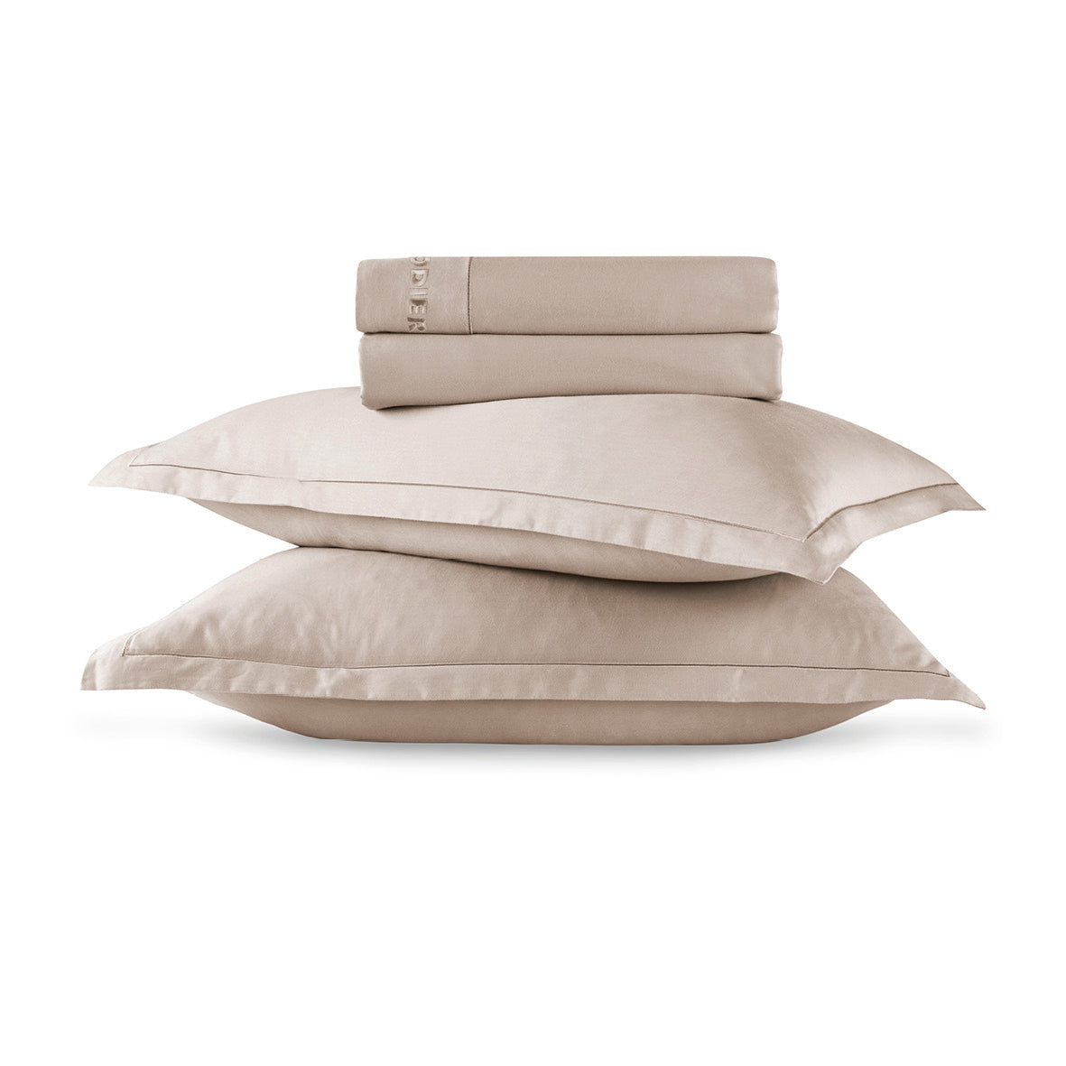 Sheet set cotton satin - Uni 1 baratta Taupe 05