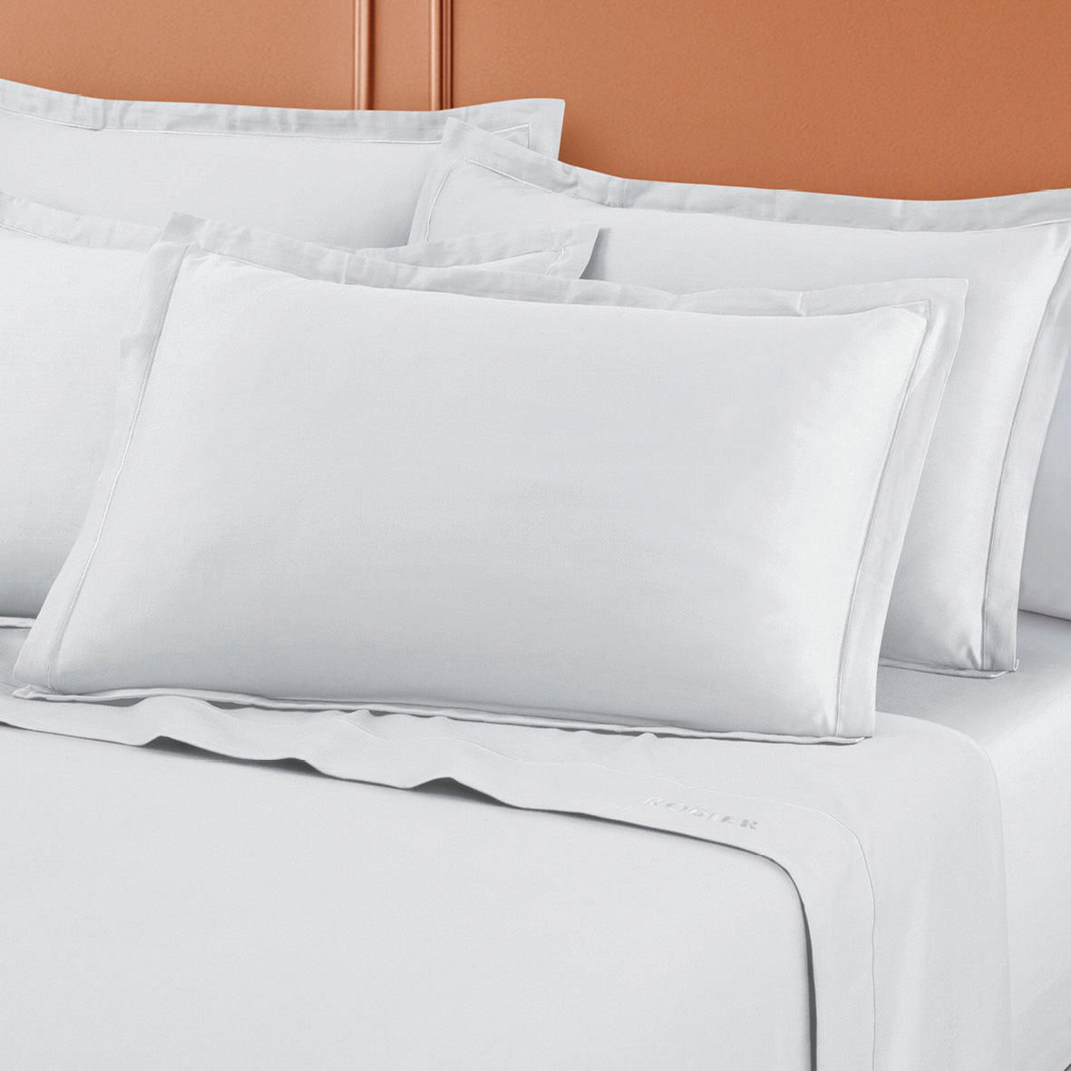 Pillowcase cotton satin - Uni 1 baratta White 01