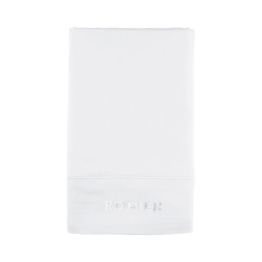 Flat sheet cotton satin - Uni 1 baratta White 01