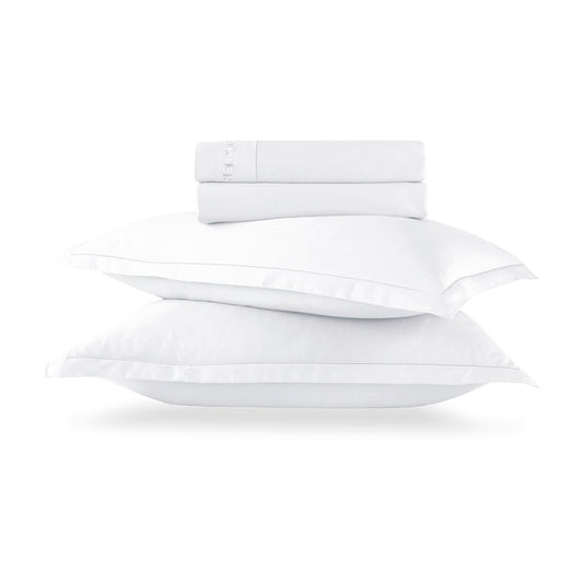 Sheet set cotton satin - Uni 1 baratta White 01