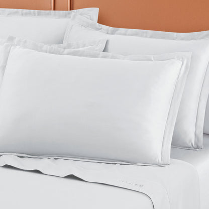 Sheet set cotton satin - Uni 1 baratta White 01