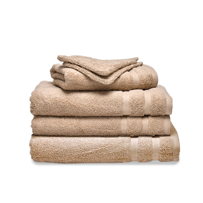 Complete bath linen set combed cotton - Vague Bottle green