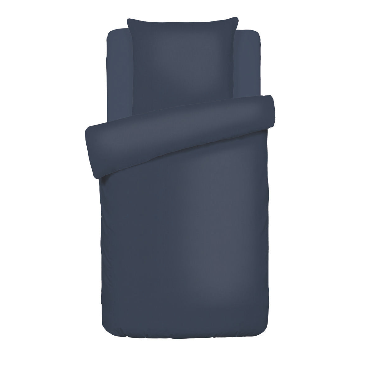 Duvet cover + pillowcase cotton gauze - Uni Blue