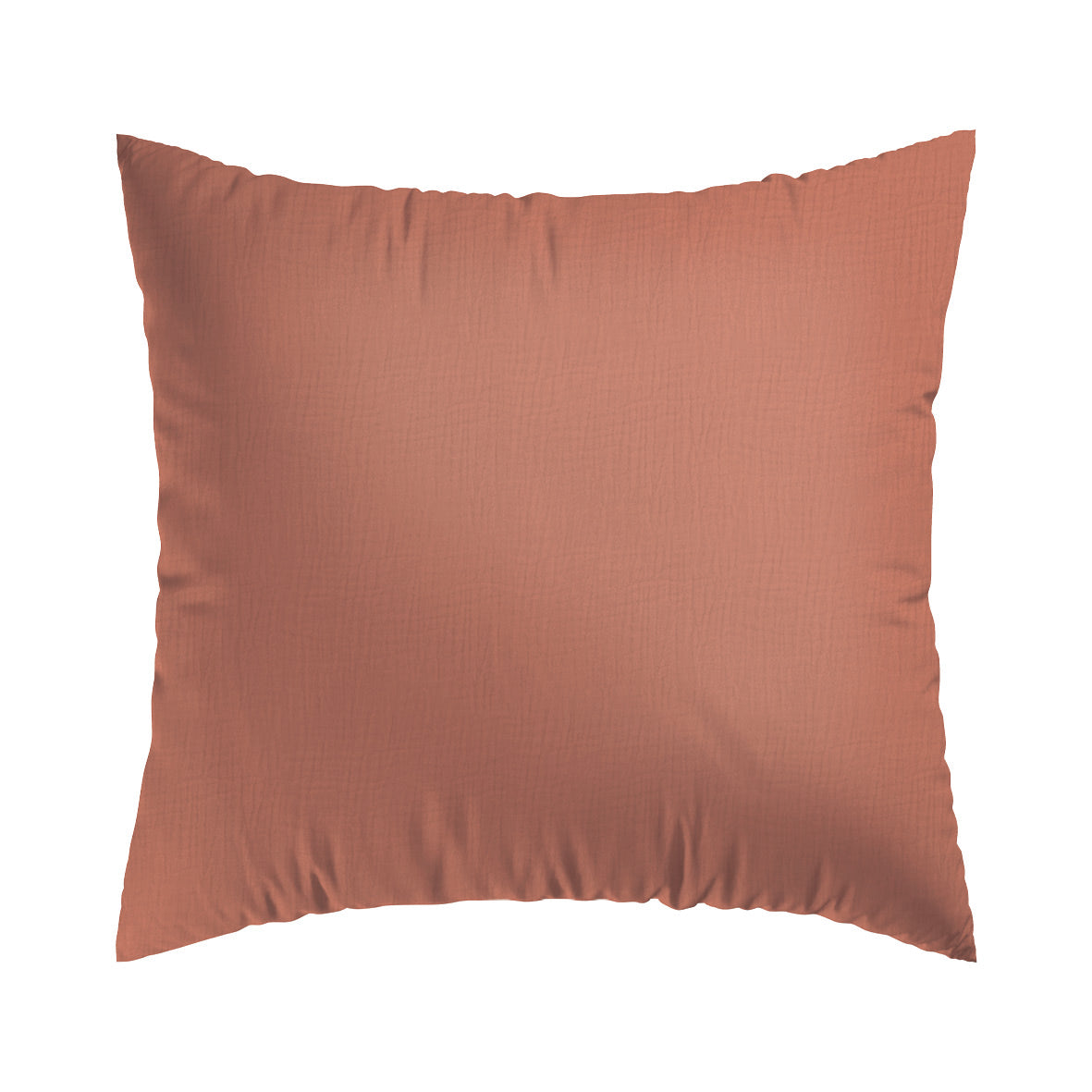 Pillowcase cotton gauze - Uni Terracotta