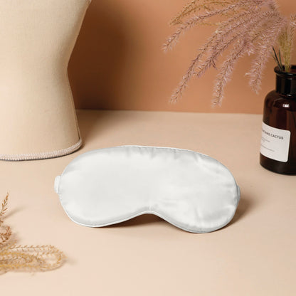 Eyemask silk - Éclipse White - 8,5 x 20,5 cm