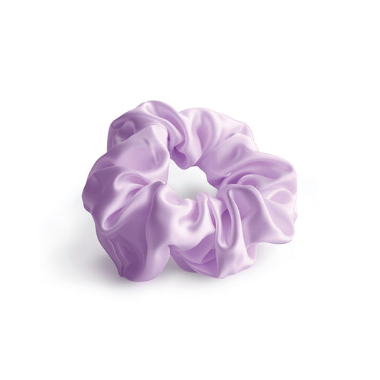 <p>Large chouchou en soie - Moana Violet - D 11 cm</p>