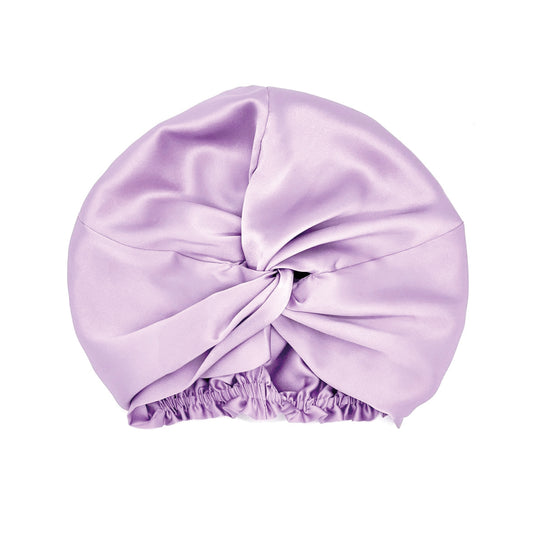 <p>Bonnet de nuit en soie - Caresse nocturne Violet - 20 x 30 cm</p>