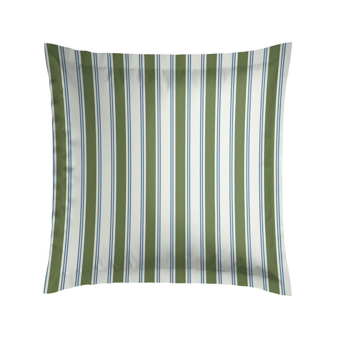 Pillowcase cotton satin - Lorine Green / Blue 2 x (63 x 63 cm)