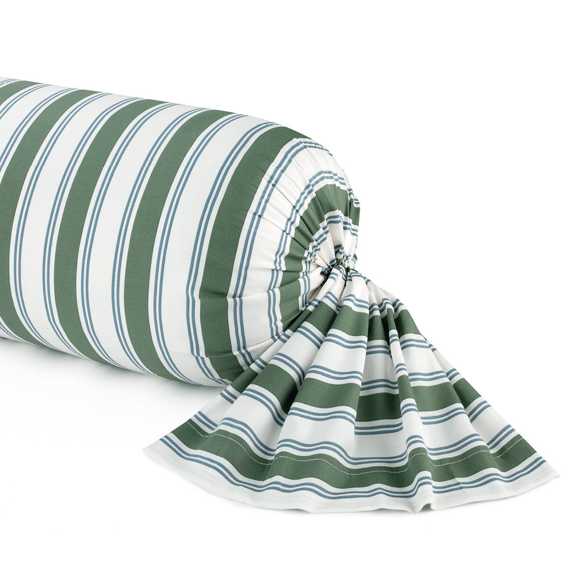 Pillowcase cotton satin - Lorine Green / Blue 43 x 210 cm