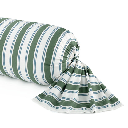 Pillowcase cotton satin - Lorine Green / Blue 43 x 210 cm