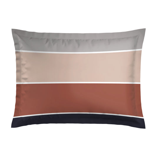 <p>Taie d'oreiller satin de coton - Nude naturel Brun</p>