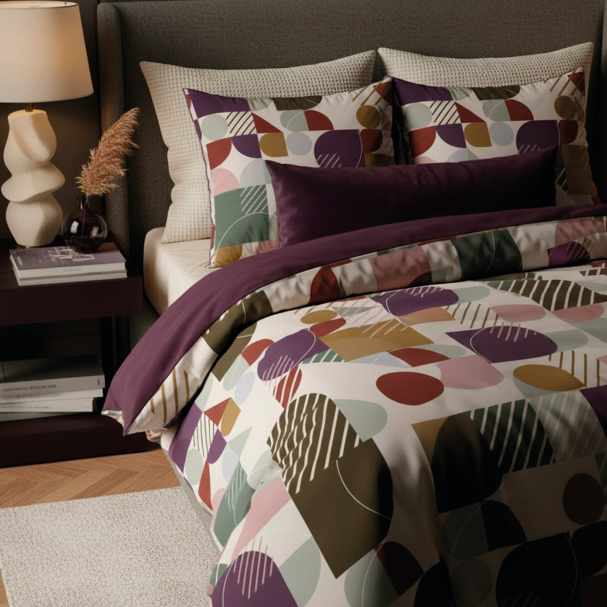 Pillowcase cotton satin - Modul'Art White