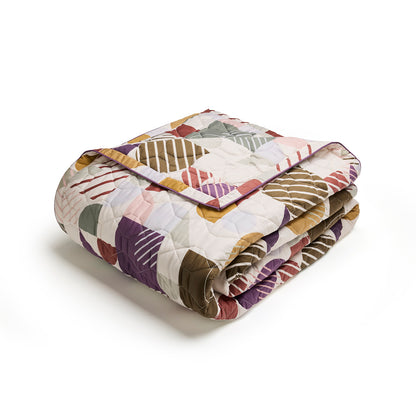 Bedspread cotton satin - Modul'Art White - 220 x 250 cm