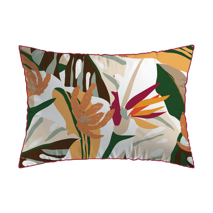 Pillowcase cotton satin - Bandes artistiques / Papagayo White / Black