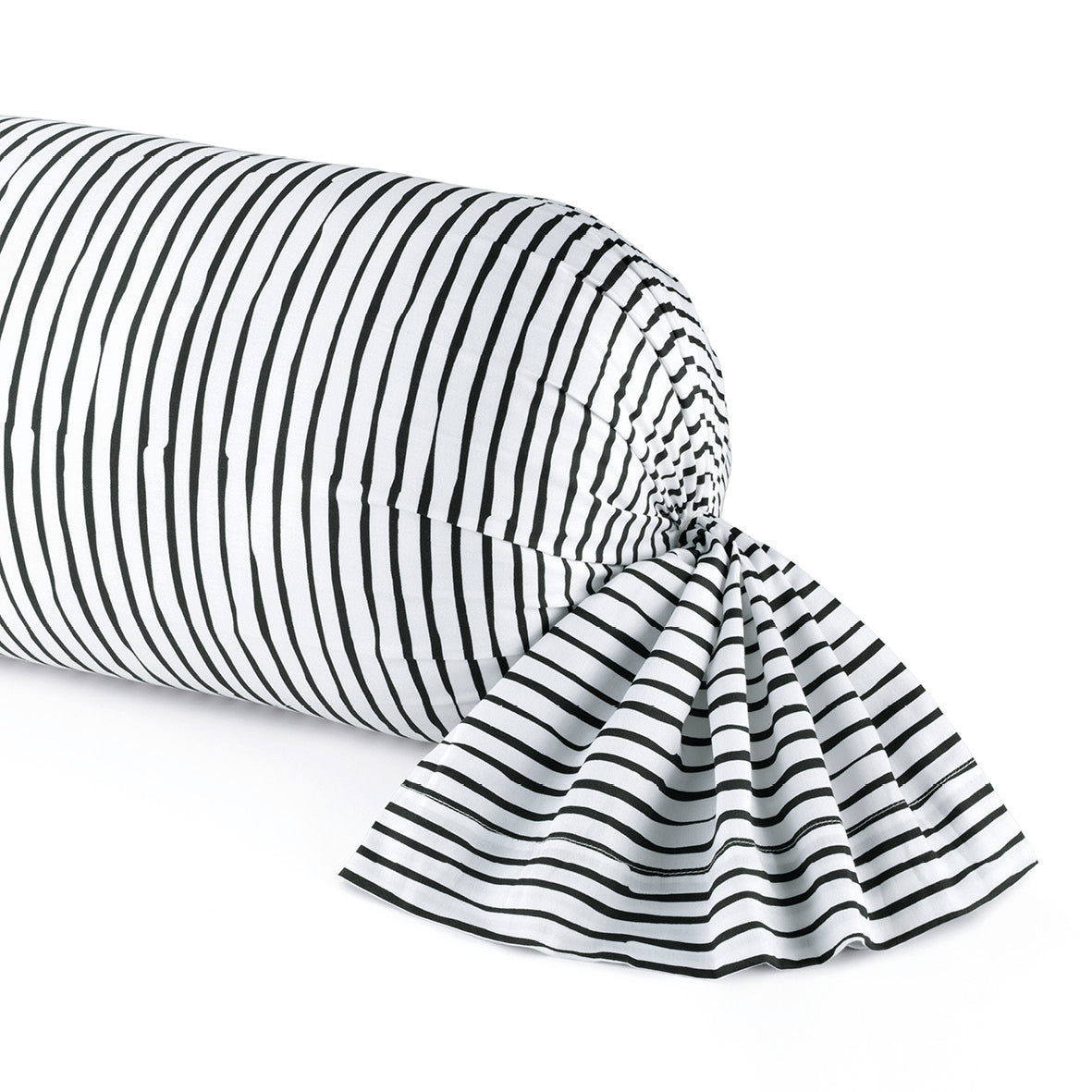 Bolster case cotton satin - Bandes artistiques White / Black