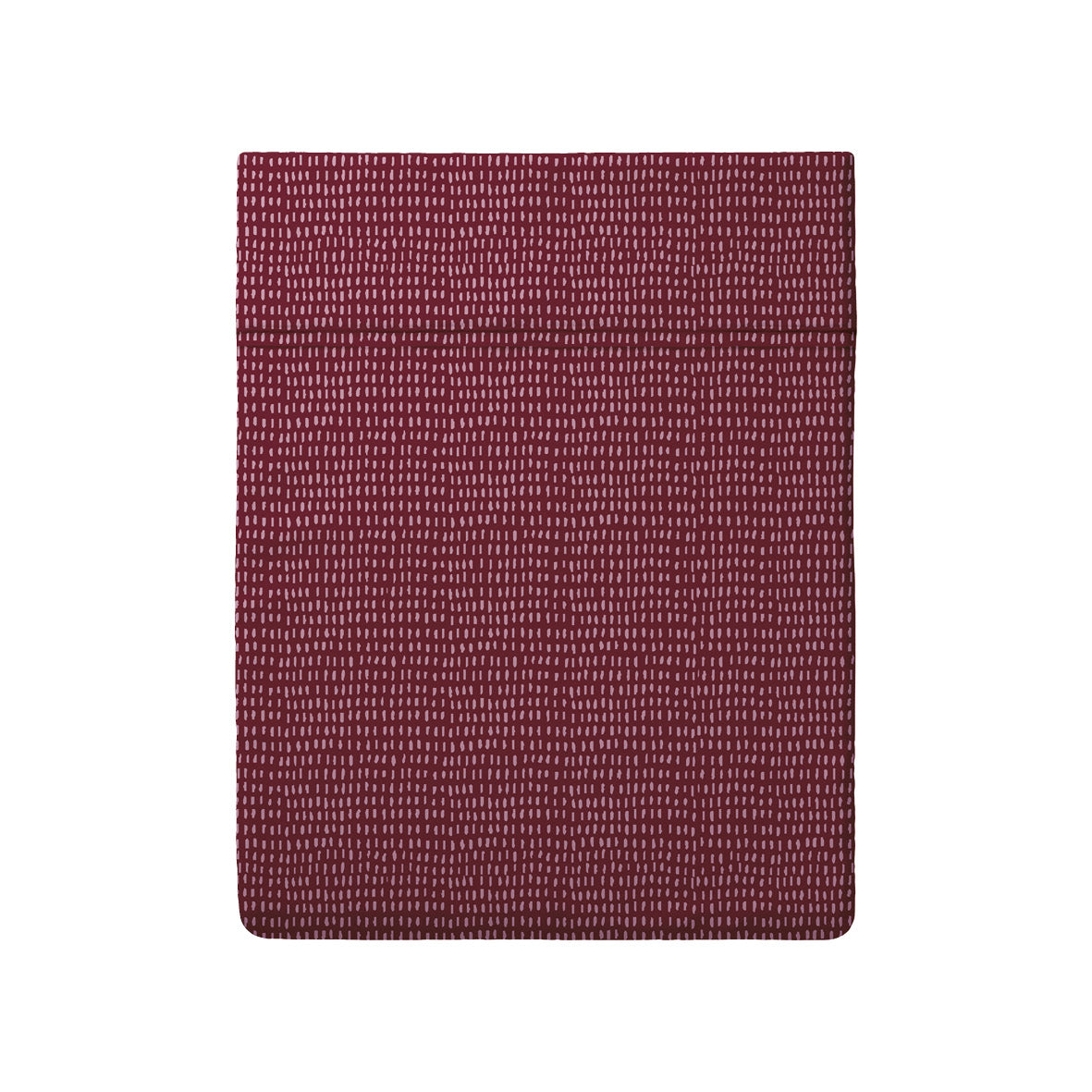 Flat sheet cotton satin - Dotty Burgundy