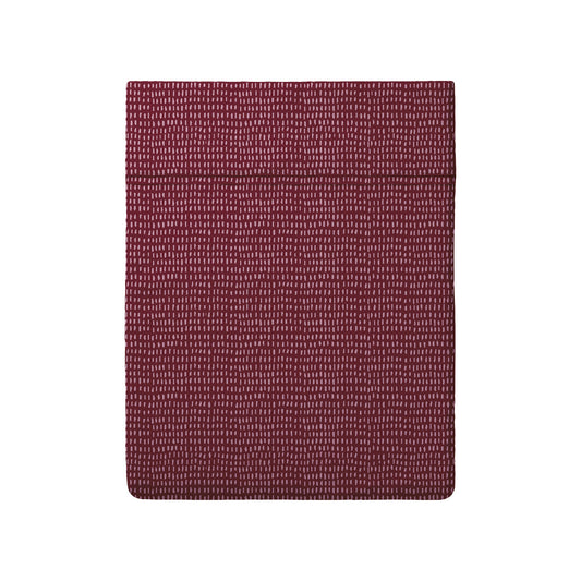 Flat sheet cotton satin - Dotty Burgundy
