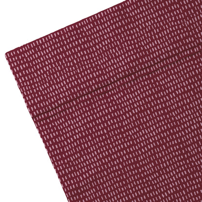 Flat sheet cotton satin - Dotty Burgundy