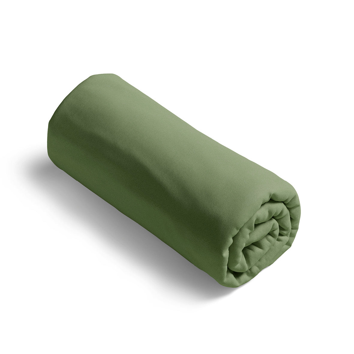 Drap-housse satin de coton - Uni Vert 11