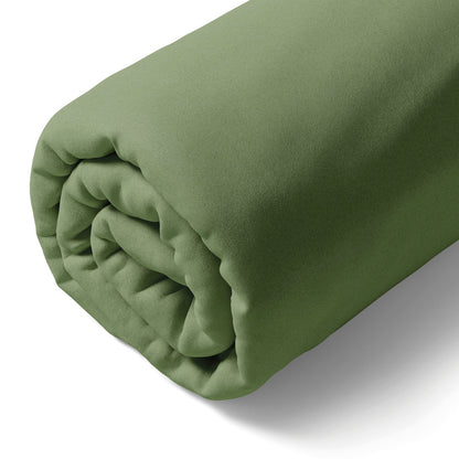 Drap-housse satin de coton - Uni Vert 11
