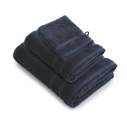 Ensemble complet de linge de bain coton peigné - Vague Vert bouteille