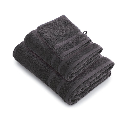 Ensemble complet de linge de bain coton peigné - Vague Vert bouteille