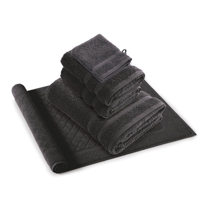 Complete bath linen set combed cotton - Vague Bottle green